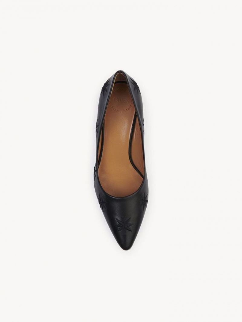 Black Chloe Oli Pumps | CHE-SR14269