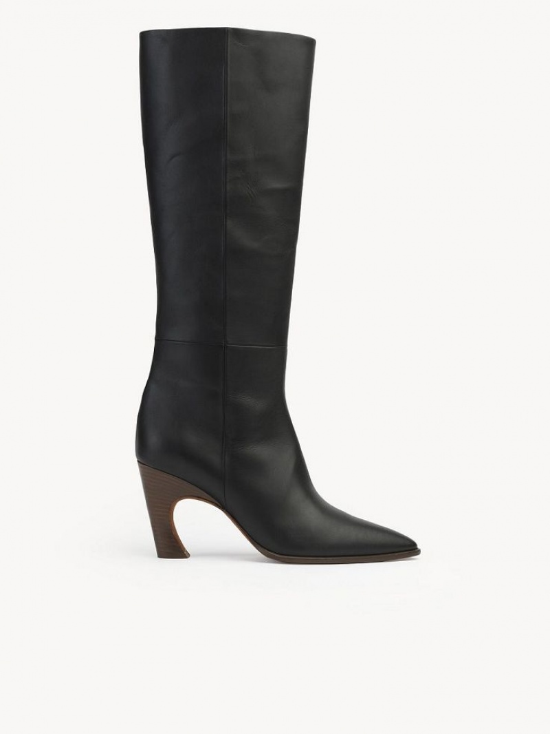 Black Chloe Oli Tall Boots | CHE-SR14203