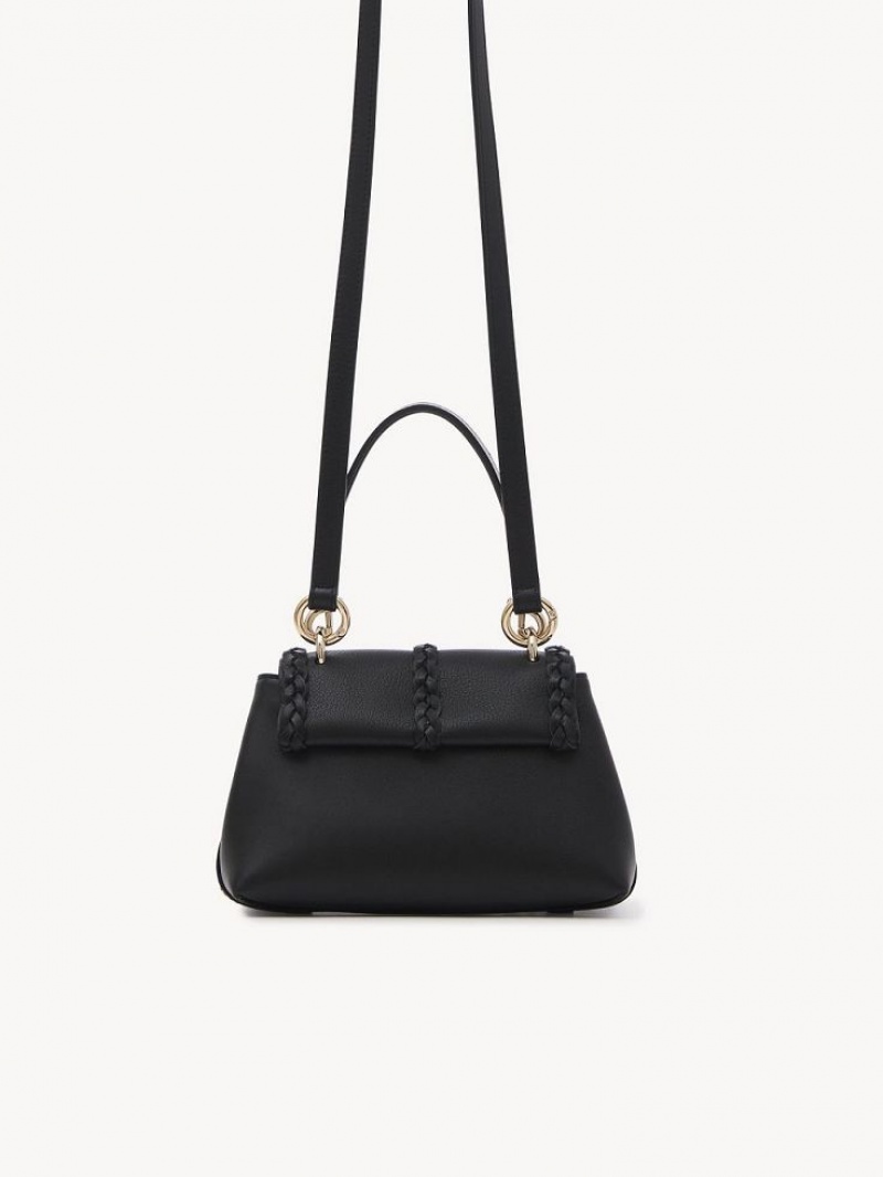 Black Chloe Penelope Soft Shoulder Mini Bags | CHE-SR13706