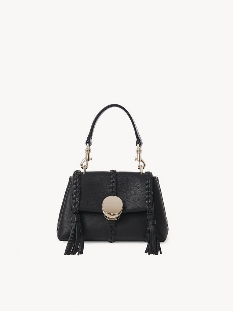 Black Chloe Penelope Soft Shoulder Mini Bags | CHE-SR13706