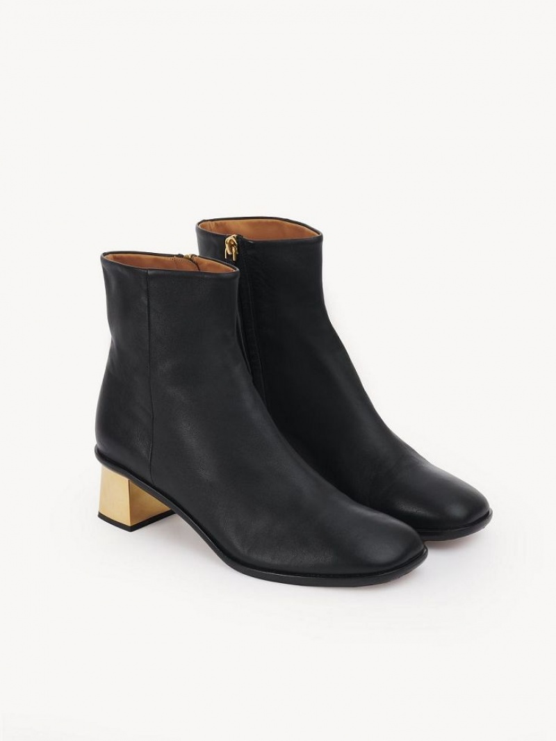 Black Chloe Rebecca Ankle Boots | CHE-SR14232