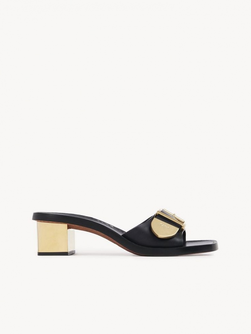 Black Chloe Rebecca High-heel Mule | CHE-SR14139