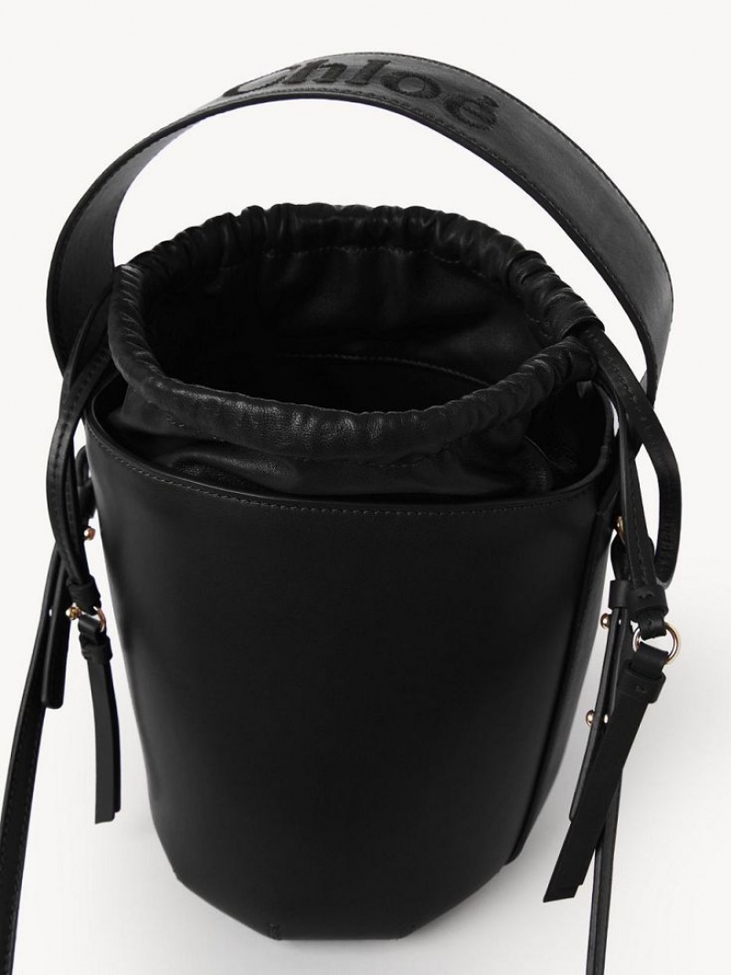 Black Chloe Sense Bucket Crossbody Bags | CHE-SR13532