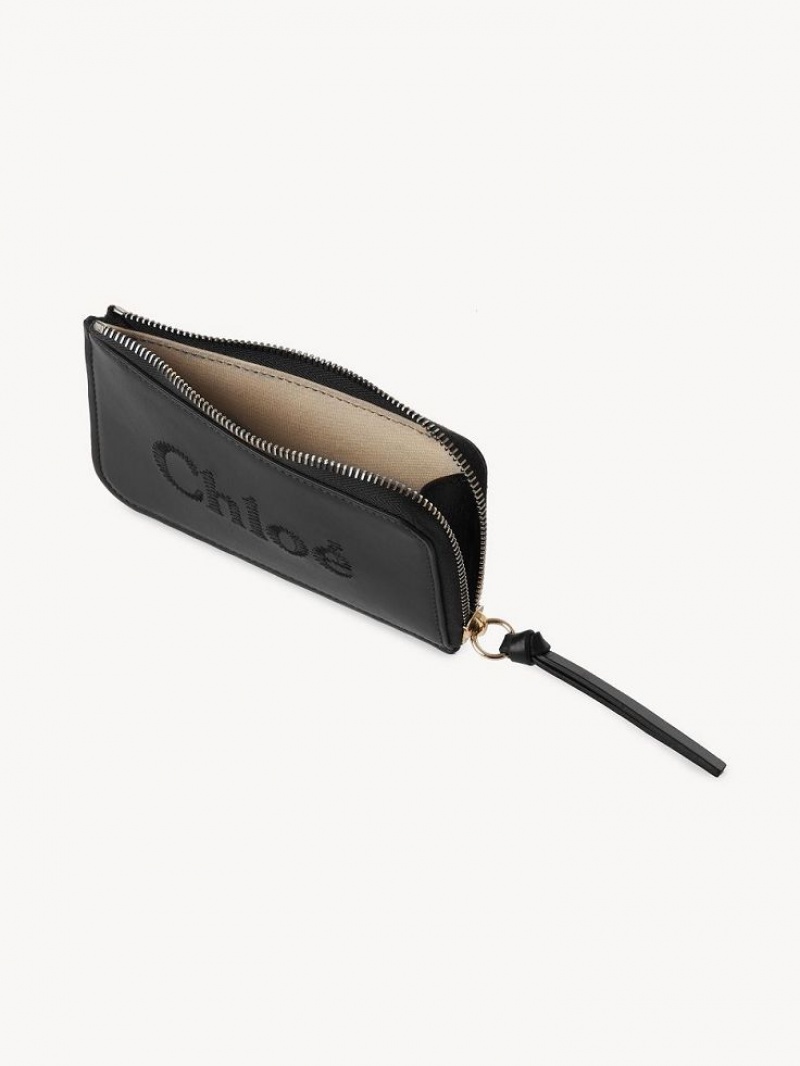 Black Chloe Sense Small Purse Coin Purses | CHE-SR14319