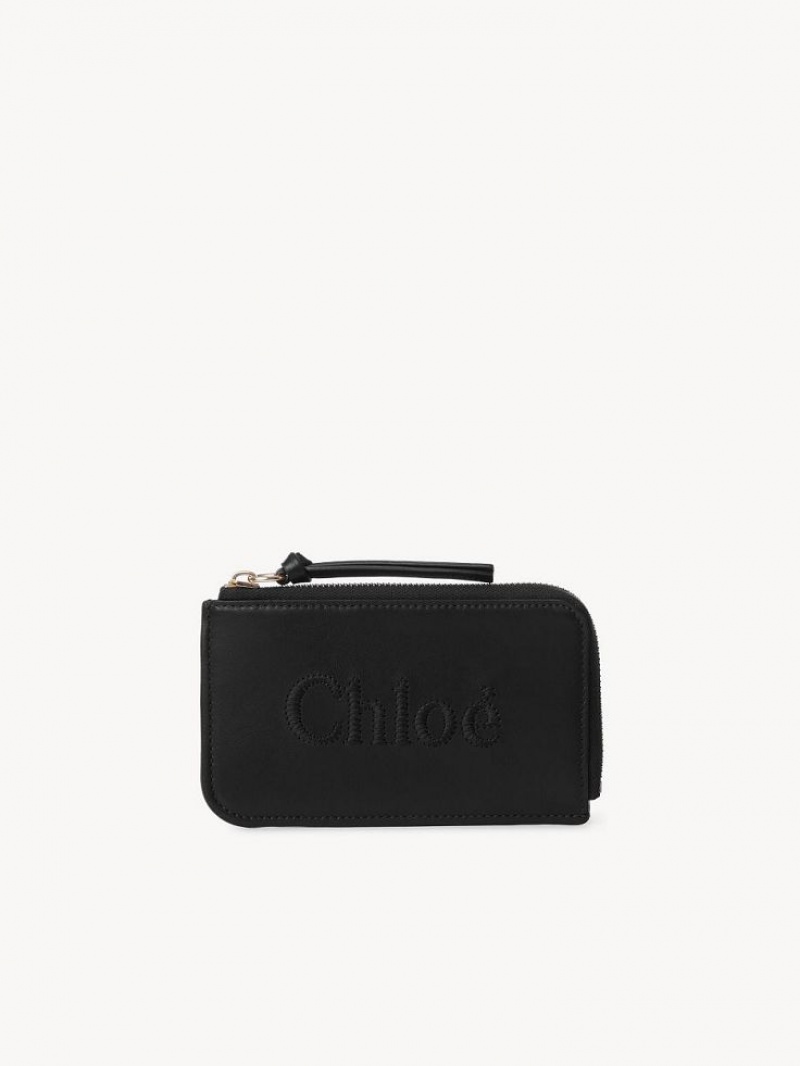 Black Chloe Sense Small Purse Coin Purses | CHE-SR14319