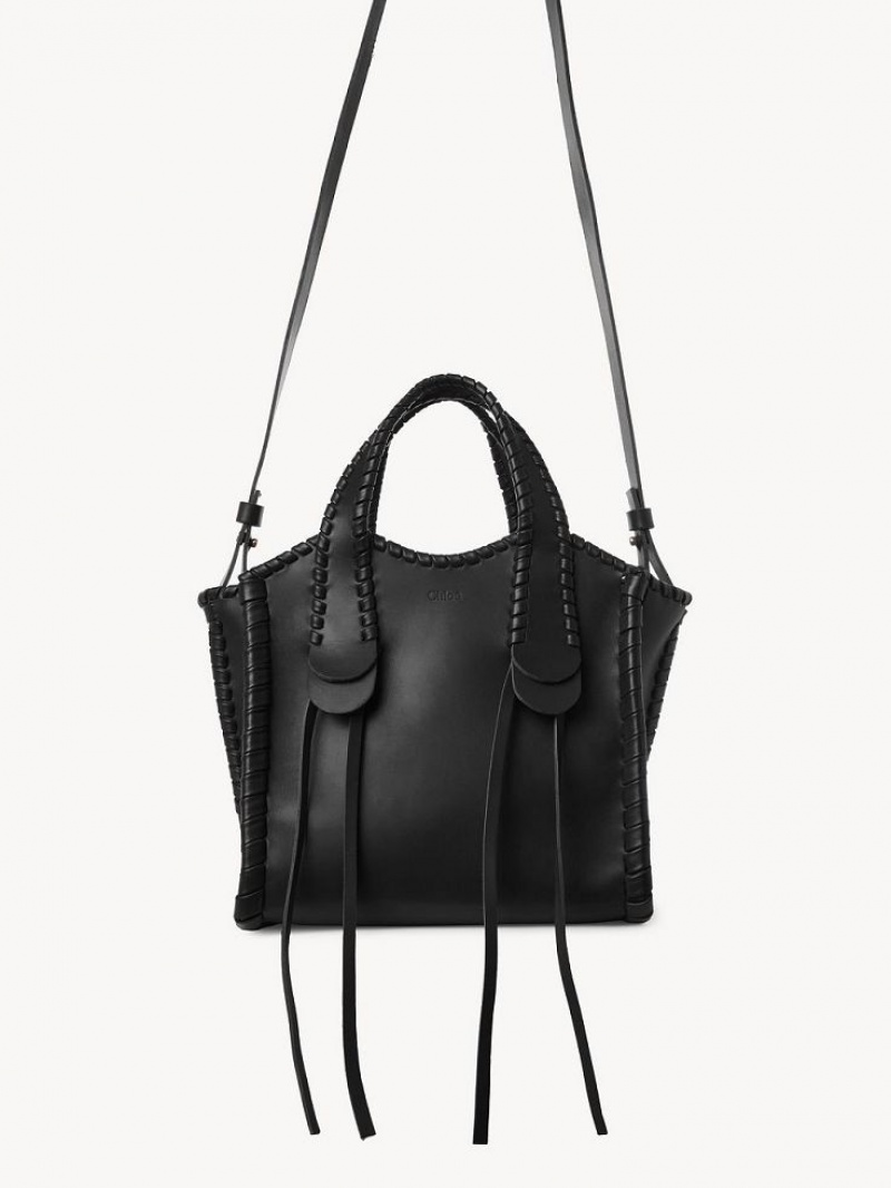 Black Chloe Small Mony Tote Bags | CHE-SR13377