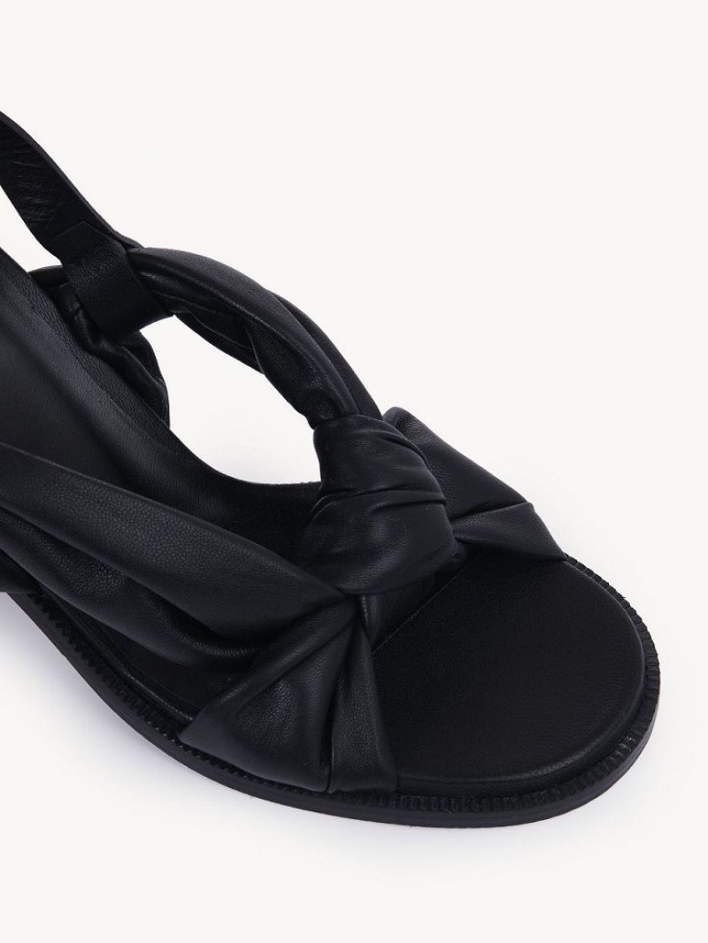 Black Chloe Spender Sandals | CHE-SR14821