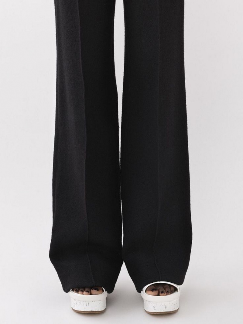 Black Chloe Wide-leg Pants | CHE-SR13989