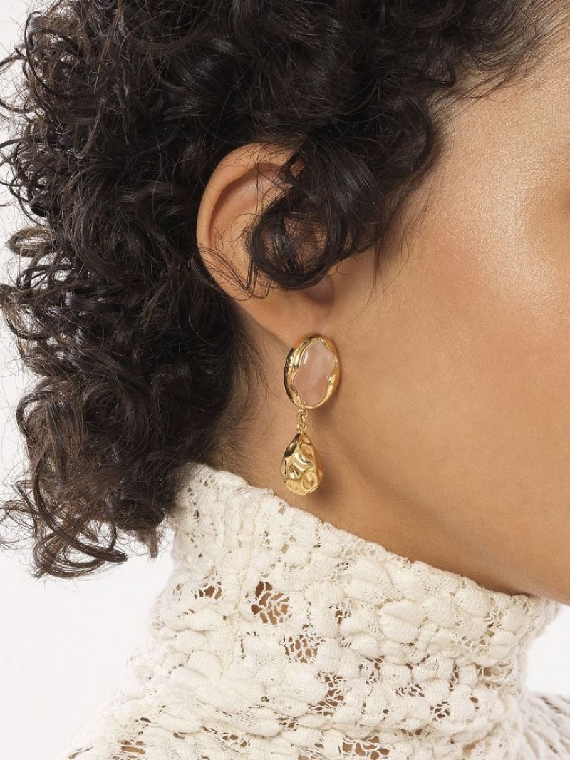 Bright Gold Chloe Sybil Earrings | CHE-SR14459