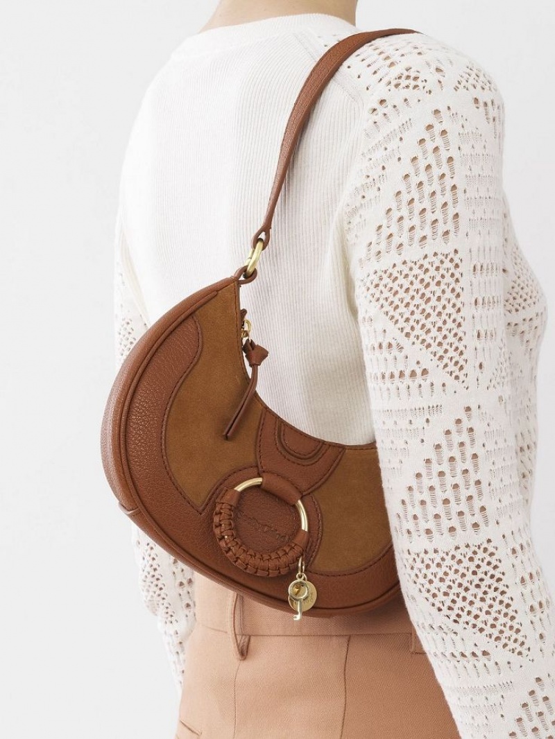 CARAMELLO Chloe Hana Half Moon Shoulder Bags | CHE-SR14659