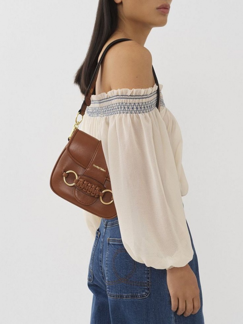 CARAMELLO Chloe Saddie Satchel Shoulder Bags | CHE-SR14632