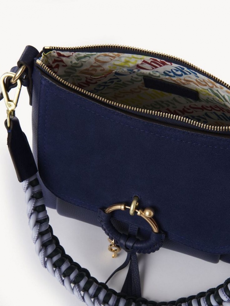 CLASSIC NAVY Chloe Joan Small Shoulder Bags | CHE-SR14647