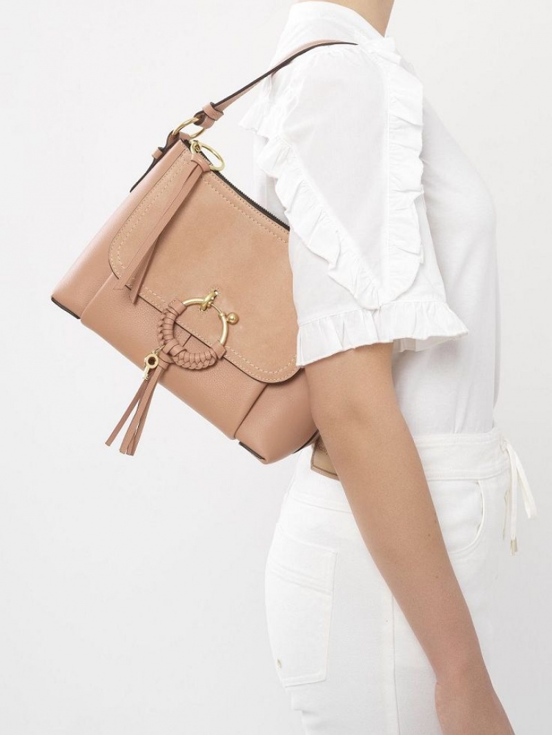 COFFEE PINK Chloe Joan Small Shoulder Bags | CHE-SR14697