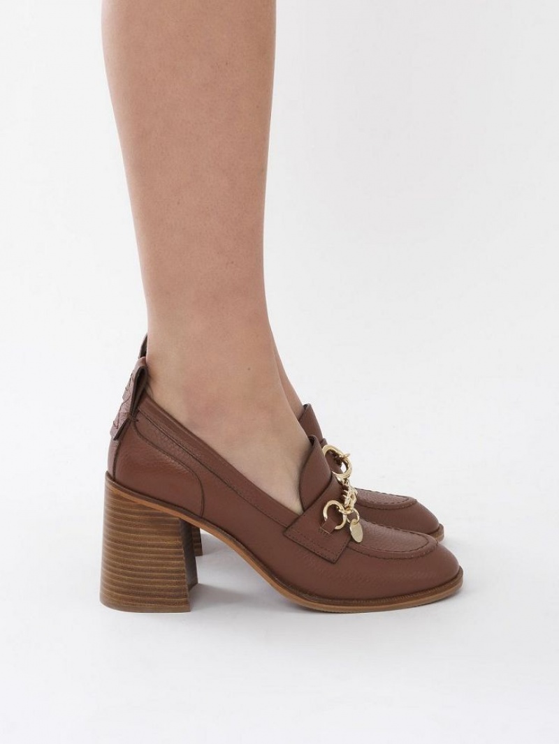 COGNAC Chloe Aryel Penny Flats | CHE-SR14796