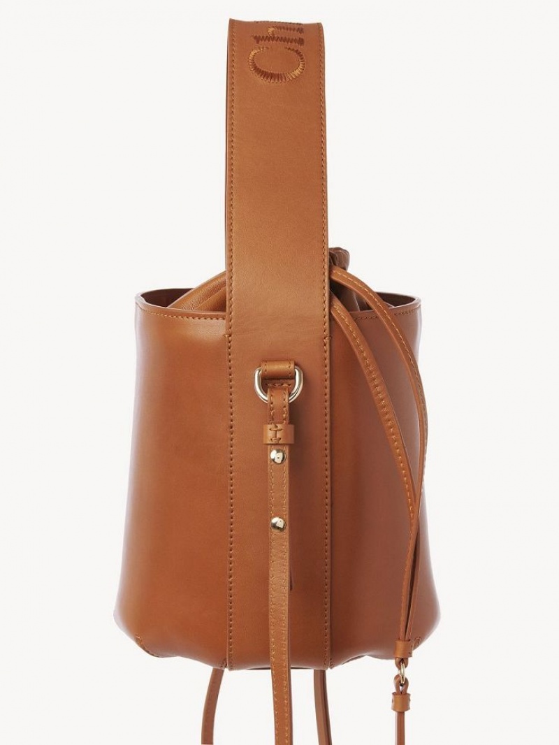 Caramel Chloe Sense Bucket Crossbody Bags | CHE-SR13531