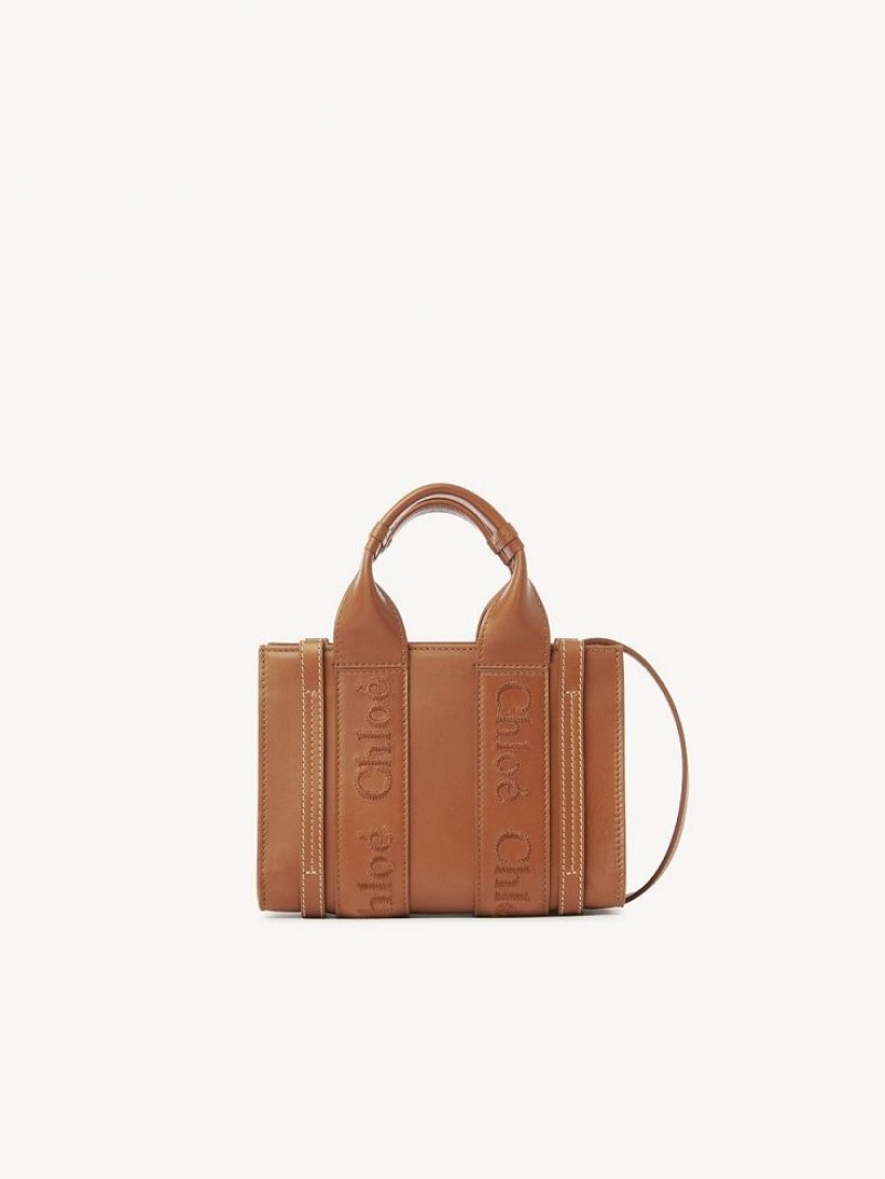 Caramel Chloe Woody Tote 1 Mini Bags | CHE-SR13726