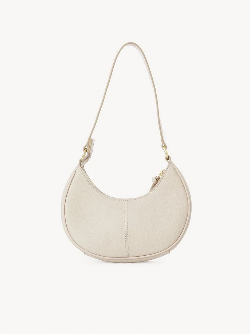 Cement Beige Chloe Hana Half Moon Mini Bags | CHE-SR14765