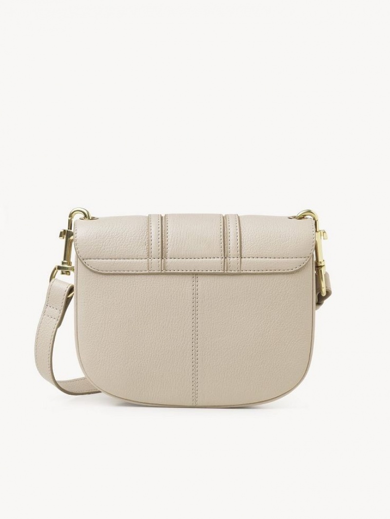 Cement Beige Chloe Hana Shoulder Bags | CHE-SR14685