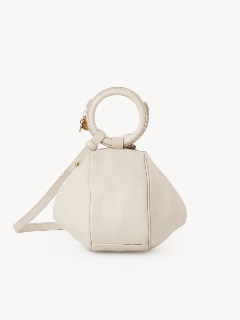 Cement Beige Chloe Hana Wristlet Crossbody Bags | CHE-SR14720