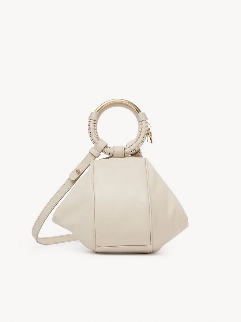 Cement Beige Chloe Hana Wristlet Crossbody Bags | CHE-SR14720