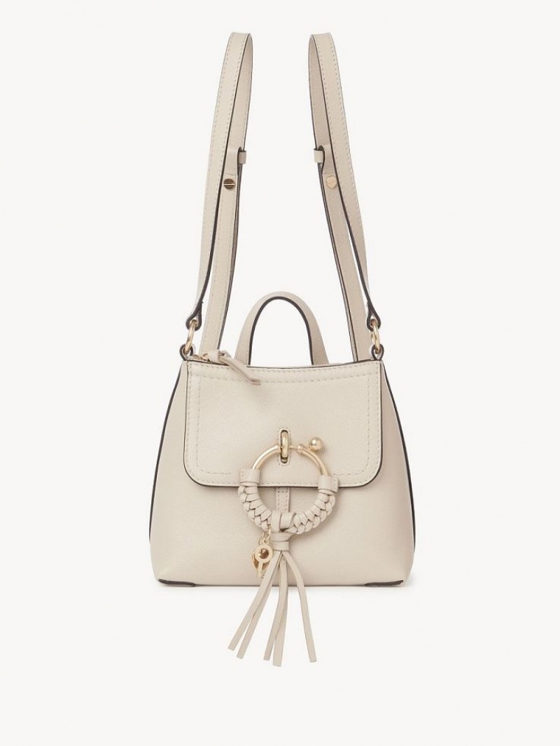 Cement Beige Chloe Joan Backpacks | CHE-SR14793