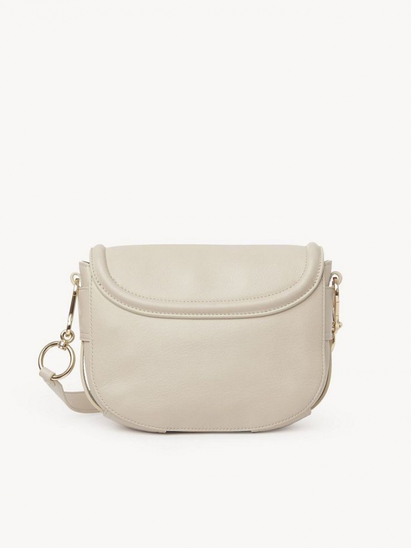 Cement Beige Chloe Mara Shoulder Bags | CHE-SR14674