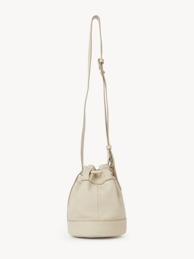 Cement Beige Chloe Vicki Small Bucket Shoulder Bags | CHE-SR14643