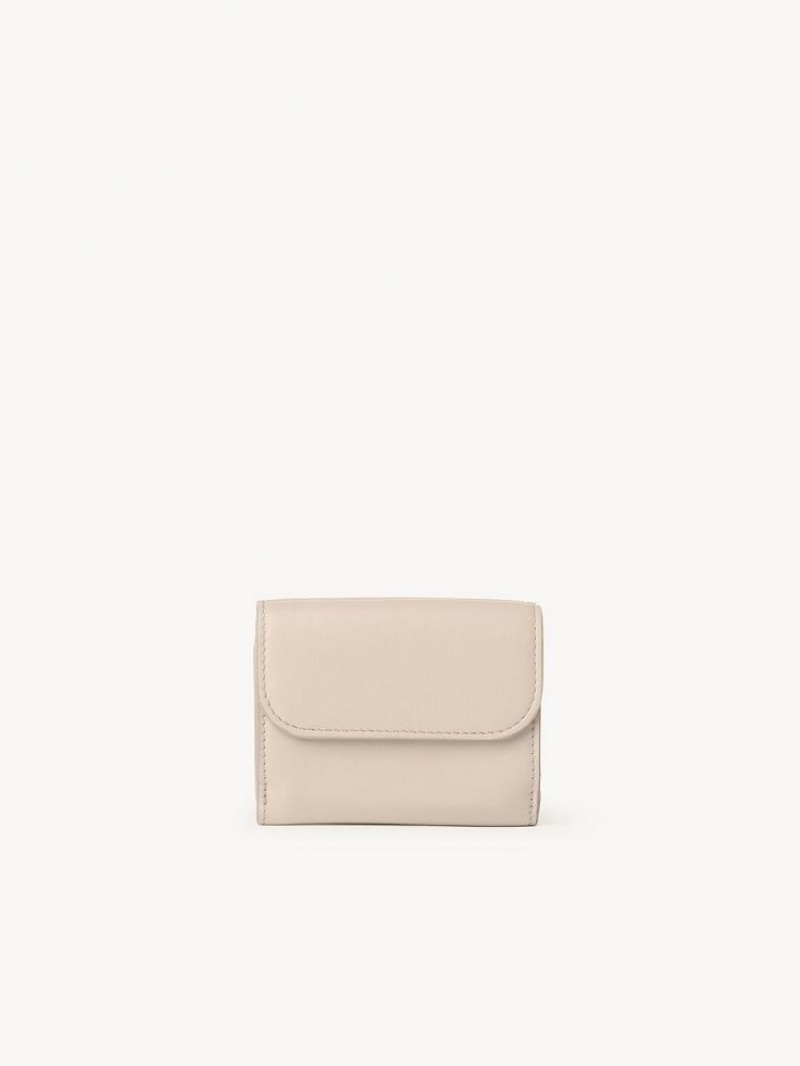 Cement Pink Chloe Sense Mini Tri-fold Compact Wallets | CHE-SR14274