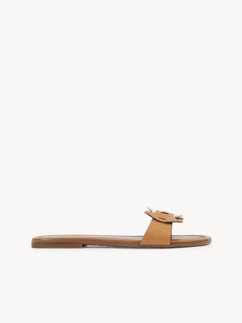 Cuoio Chloe Chany Mule Flats | CHE-SR14837