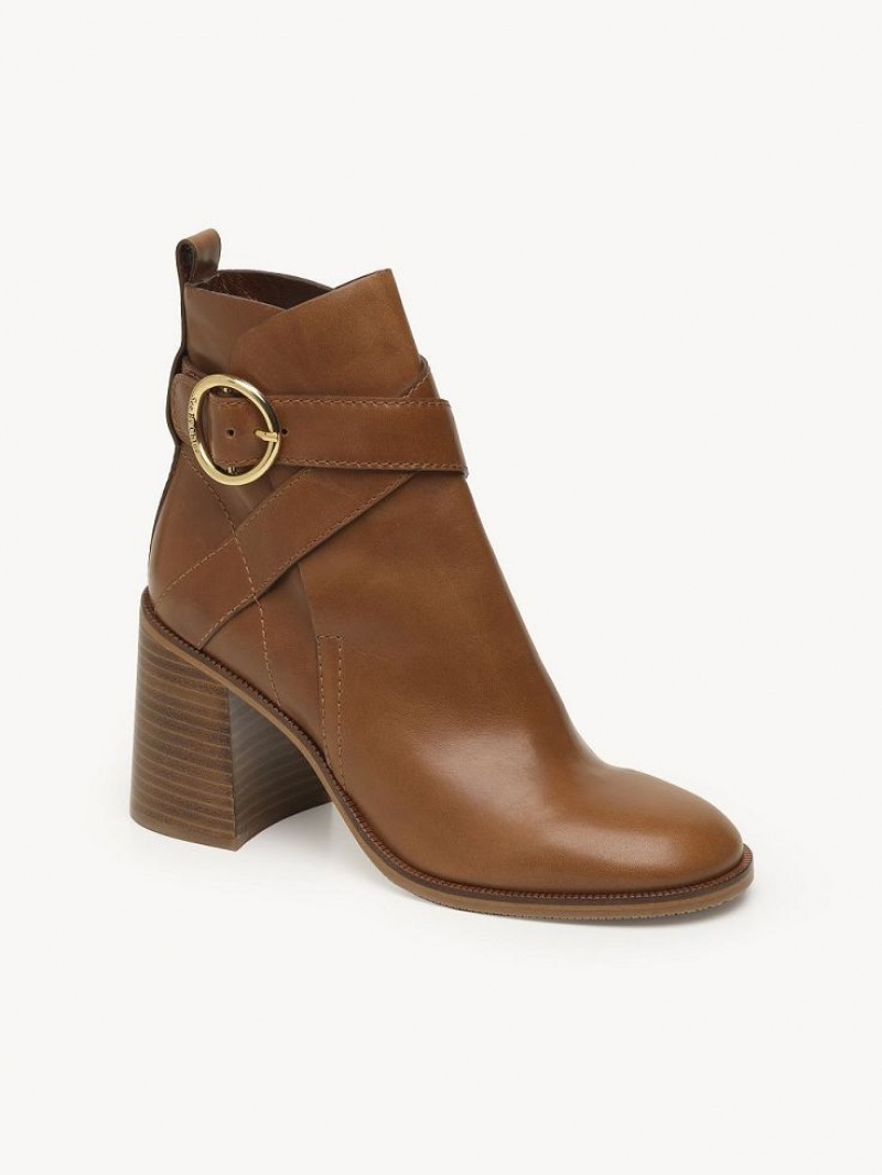 Cuoio Chloe Lyna Ankle Boots | CHE-SR14883