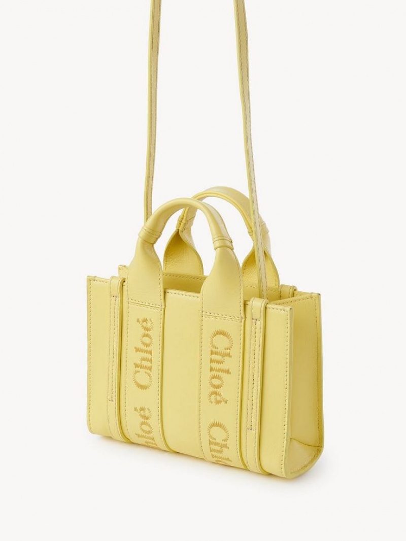 DAFFODIL YELLOW Chloe Mini Woody Crossbody Bags | CHE-SR13520