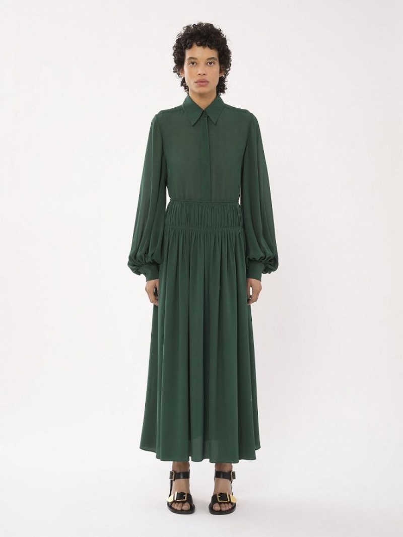 DARK PINE Chloe Flared Long Skirts | CHE-SR14094