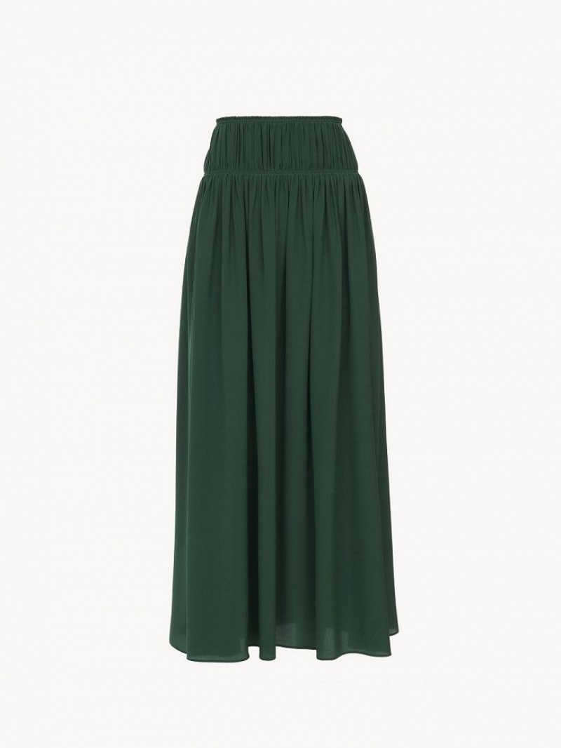 DARK PINE Chloe Flared Long Skirts | CHE-SR14094