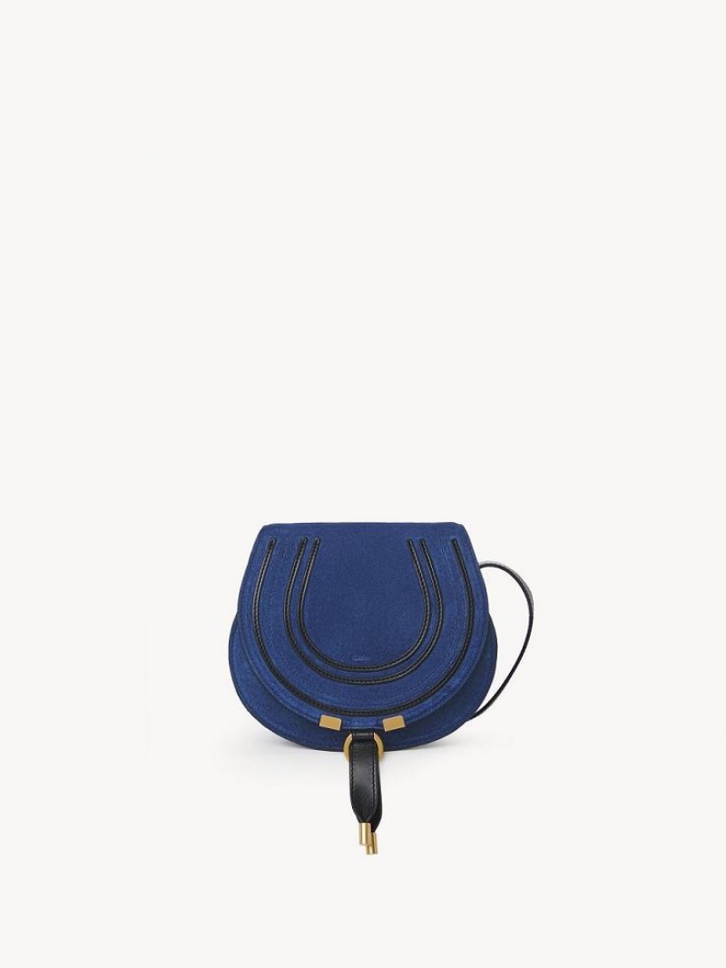 DEEP DENIM Chloe Marcie Small Crossbody Bags | CHE-SR13542