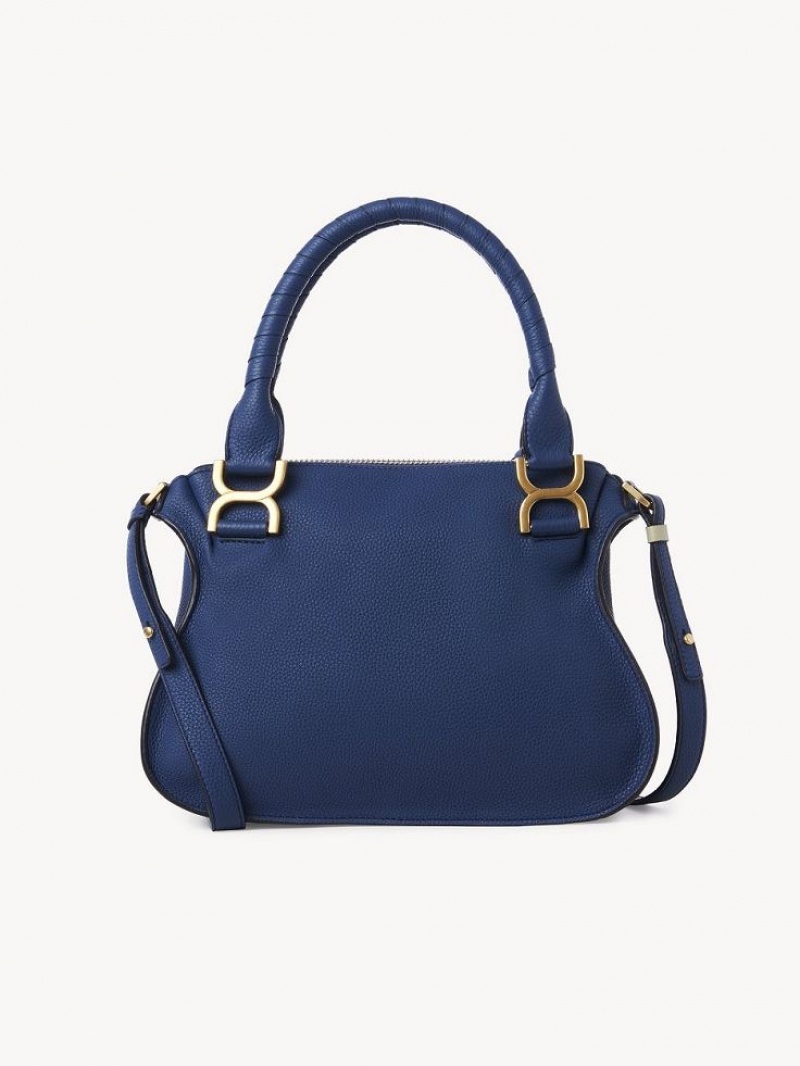 DEEP DENIM Chloe Marcie Small Double Carry Crossbody Bags | CHE-SR13546