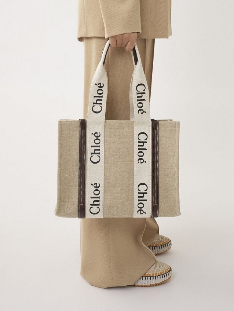 DEEP VIOLINE Chloe Medium Woody Shoulder Bags | CHE-SR13457