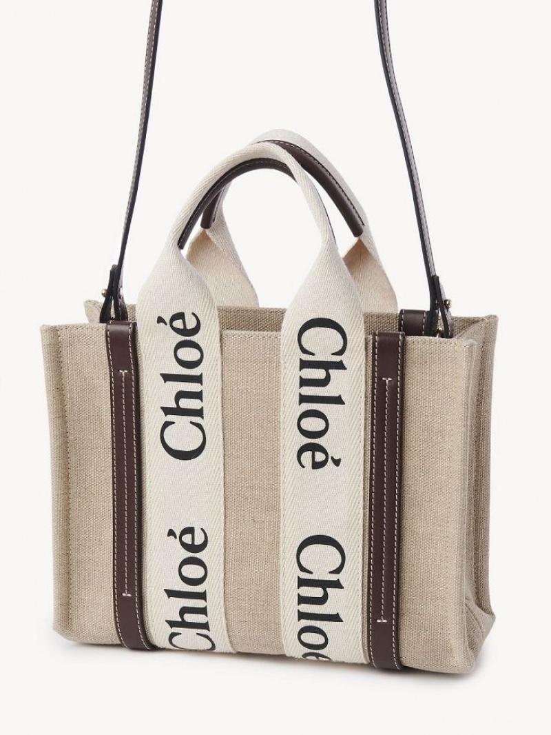 DEEP VIOLINE Chloe Small Woody Tote Bags | CHE-SR13361