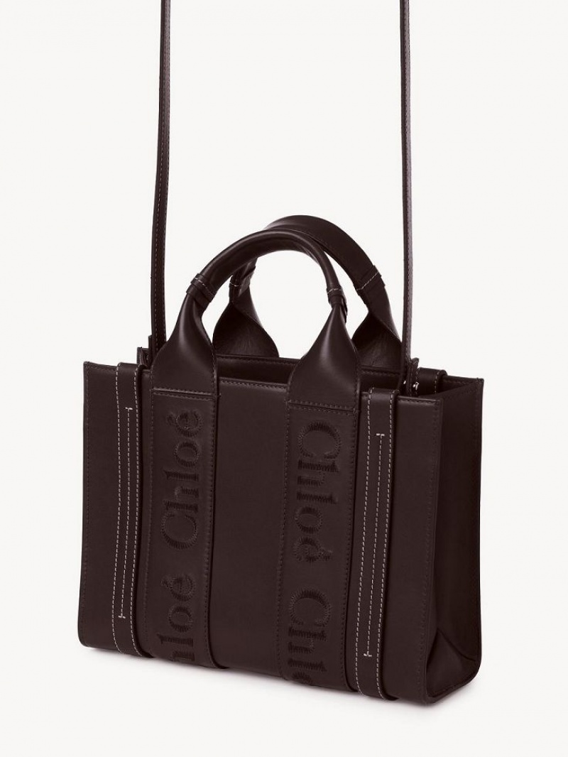 DEEP VIOLINE Chloe Small Woody Tote Bags | CHE-SR13375