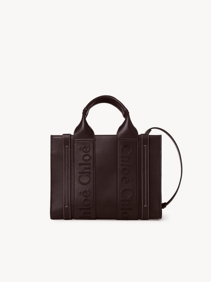 DEEP VIOLINE Chloe Small Woody Tote Bags | CHE-SR13375