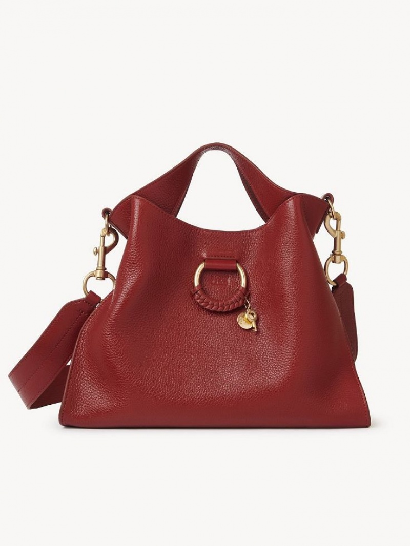 DREAMY RED Chloe Joan Small Top Handle Shoulder Bags | CHE-SR14601