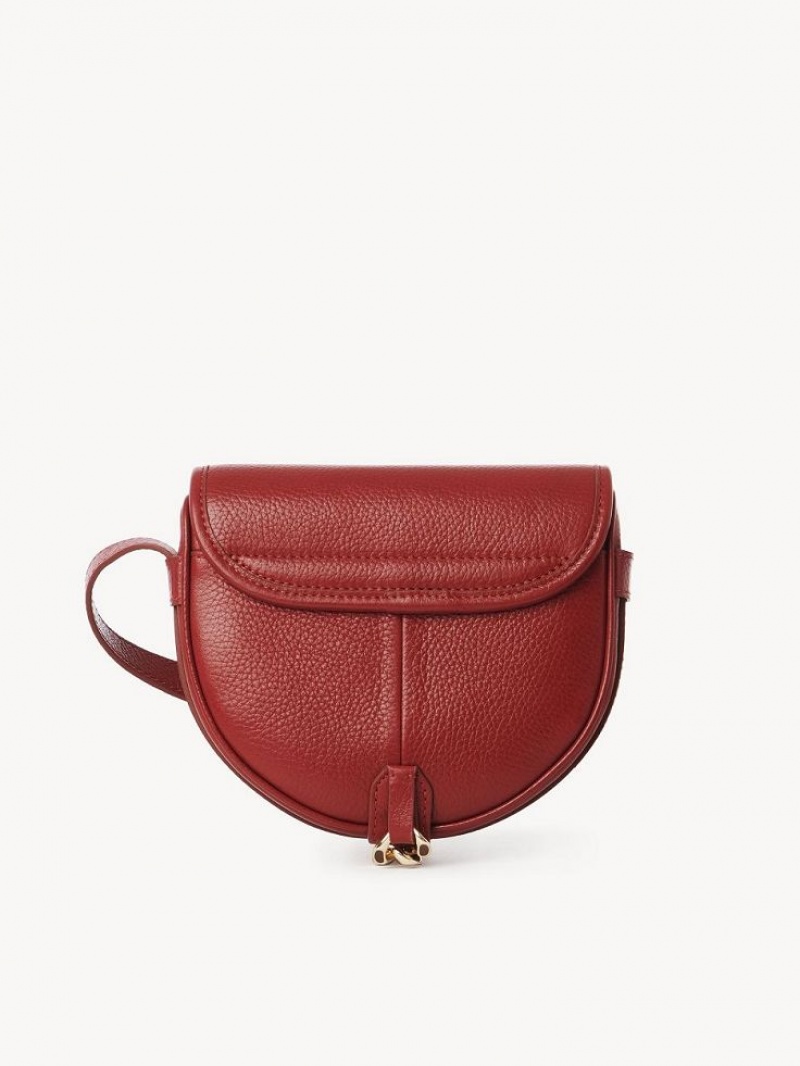 DREAMY RED Chloe Mara Small Saddle Shoulder Bags | CHE-SR14602