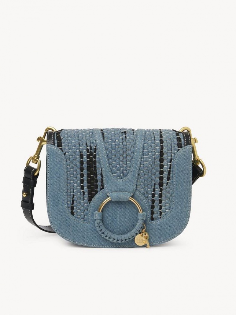 Denim Chloe Hana Shoulder Bags | CHE-SR14641