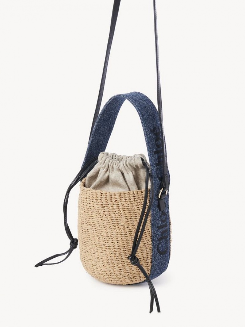 Denim Chloe Small Woody Baskets | CHE-SR13650