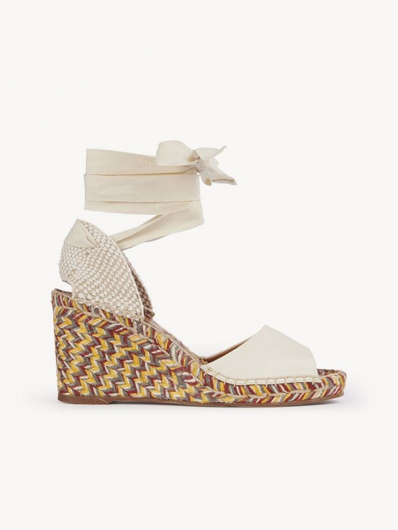 Eggshell Chloe Piia Espadrille | CHE-SR14149