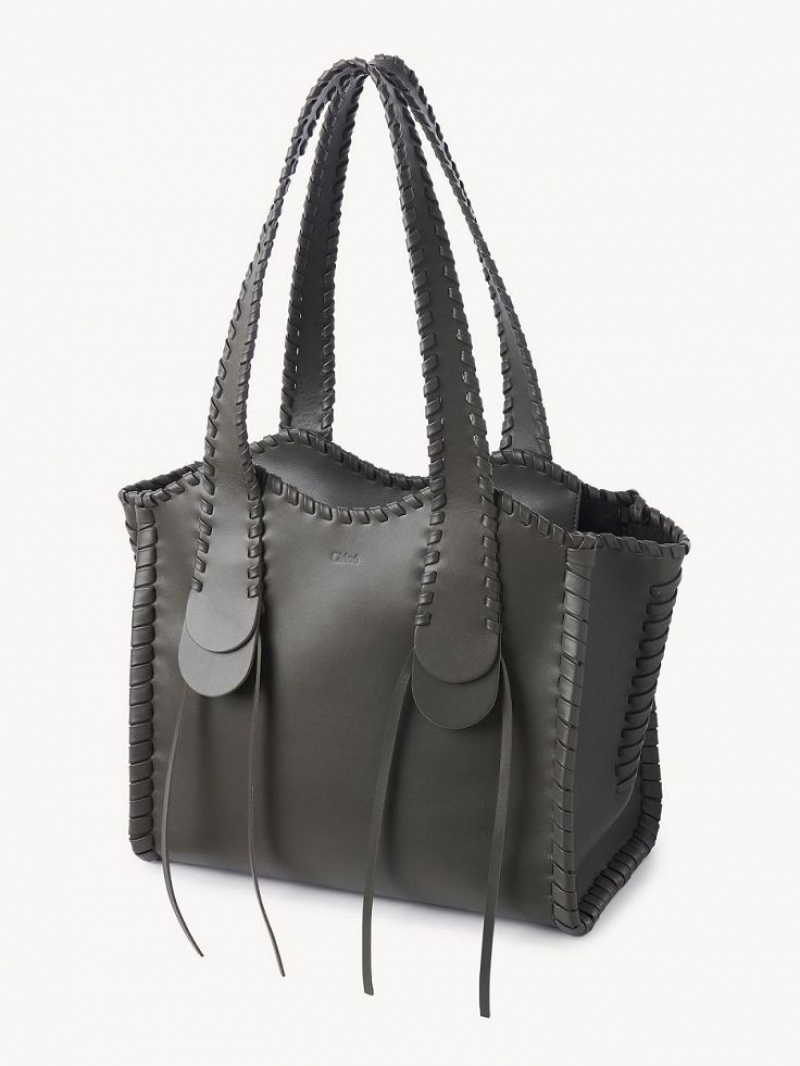 Elephant Grey Chloe Medium Mony Tote Bags | CHE-SR13399