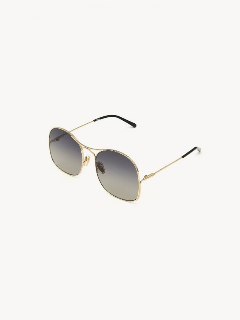 GOLD/GRADIENT GREY Chloe Elys Sunglasses | CHE-SR14512