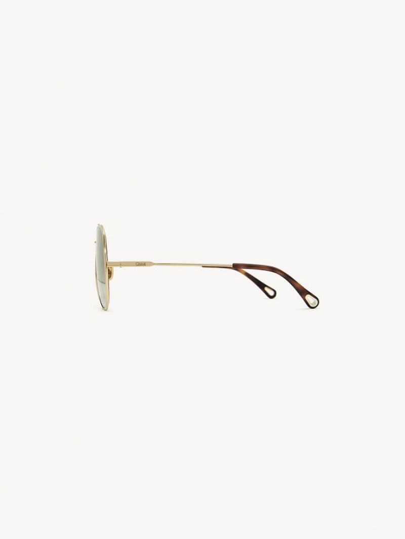 GOLD/GRADIENT GREY Chloe Honoré Sunglasses | CHE-SR14566