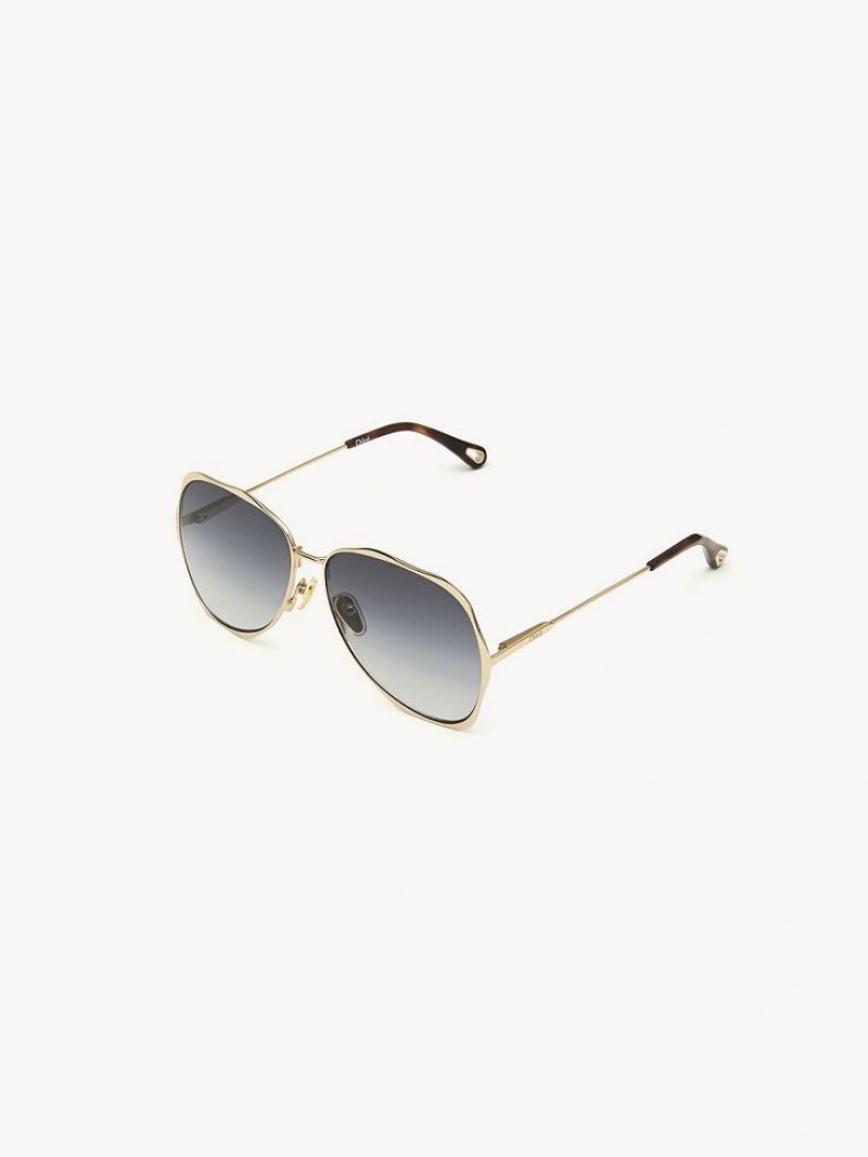 GOLD/GRADIENT GREY Chloe Honoré Sunglasses | CHE-SR14566