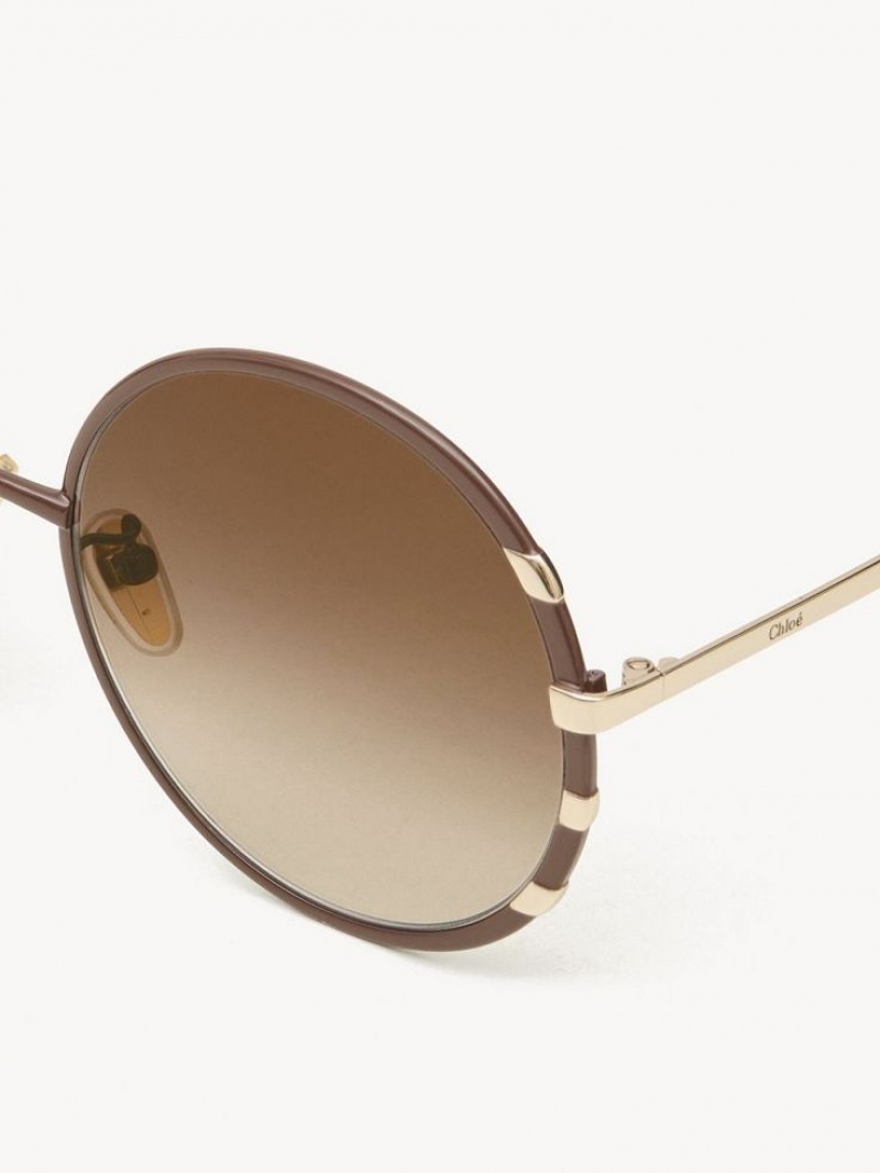 GOLD / BROWN Chloe Celeste Sunglasses | CHE-SR14523