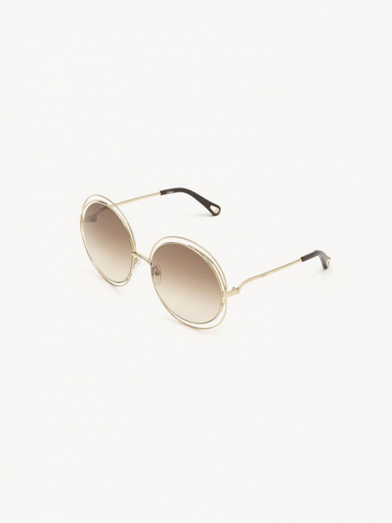 GRADIENT BROWN Chloe Carlina Sunglasses | CHE-SR14543